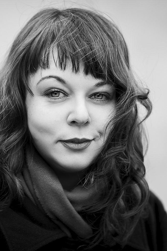 About Anett Alexandra Bulano portrait photography by Anna Försterling in black and white